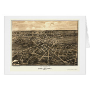 Battle Creek, carte panoramique de MI - 1870