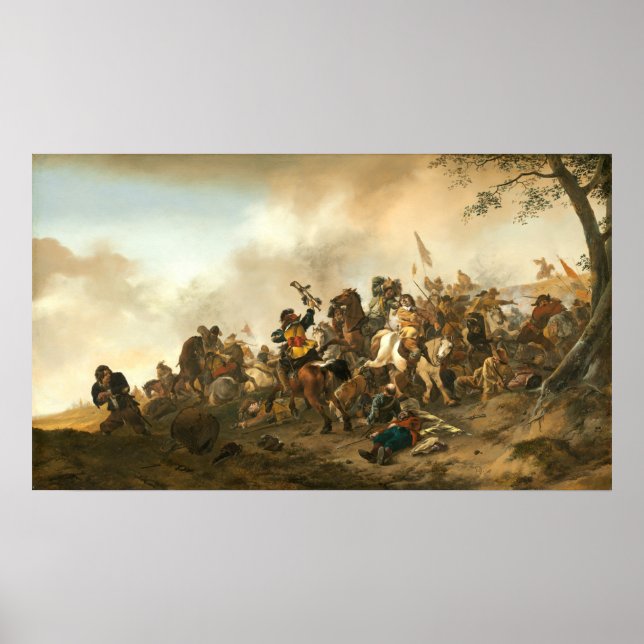 Battle Scene - Poster d'art Philips Wouwerman (Devant)
