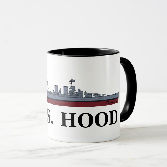 Battlecruiser Hood Mug (Devant droit)
