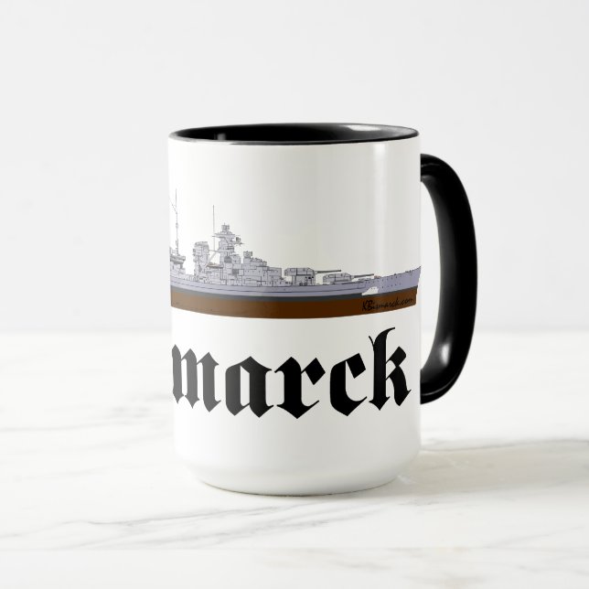 Battleship Bismarck Mug (Devant droit)