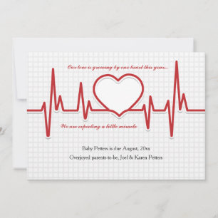 Battre la Faire-part de grossesse de la photo du c