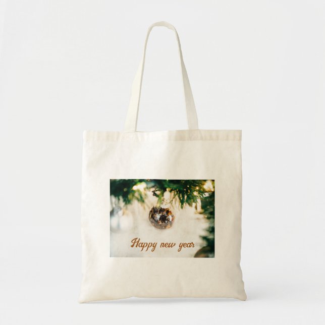 Bauble sur les Sacs fourre-tout d'arbres verts (Devant)