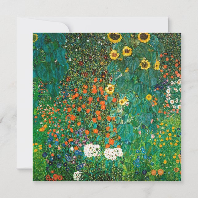Bauerngarten mit Sonnenblumen par Gustav Klimt 190 (Devant)