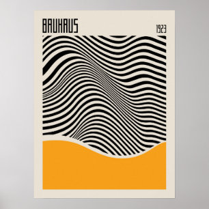 Bauhaus 1923 Conception rétro Poster jaune