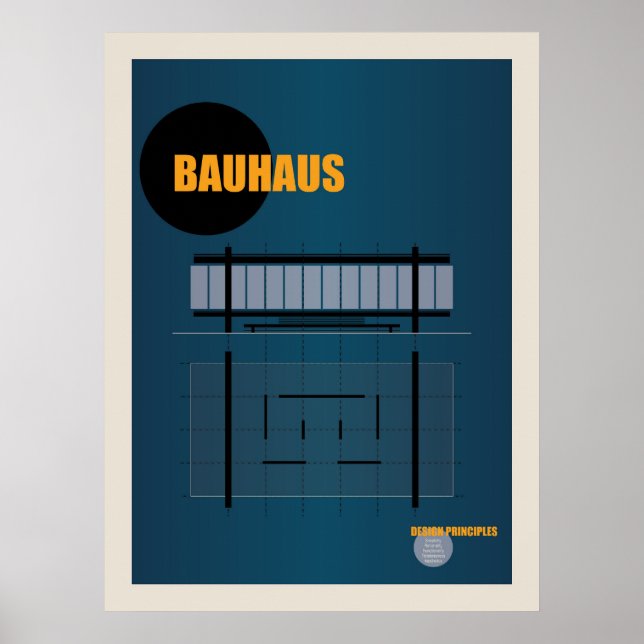 Bauhaus 1923 | Poster Retro Design (Devant)