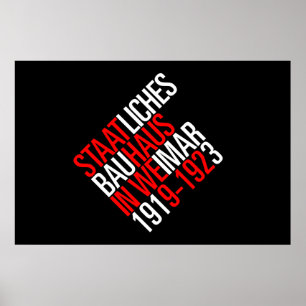 Bauhaus collection poster noir