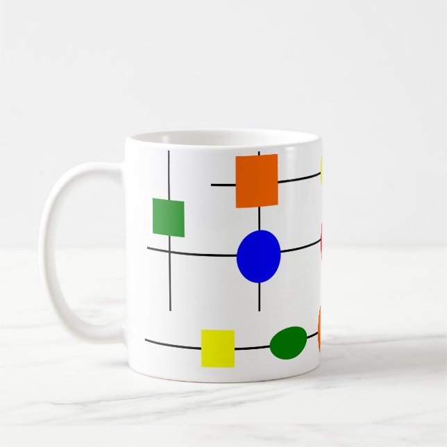 Bauhaus Grid Café Mug (Gauche)