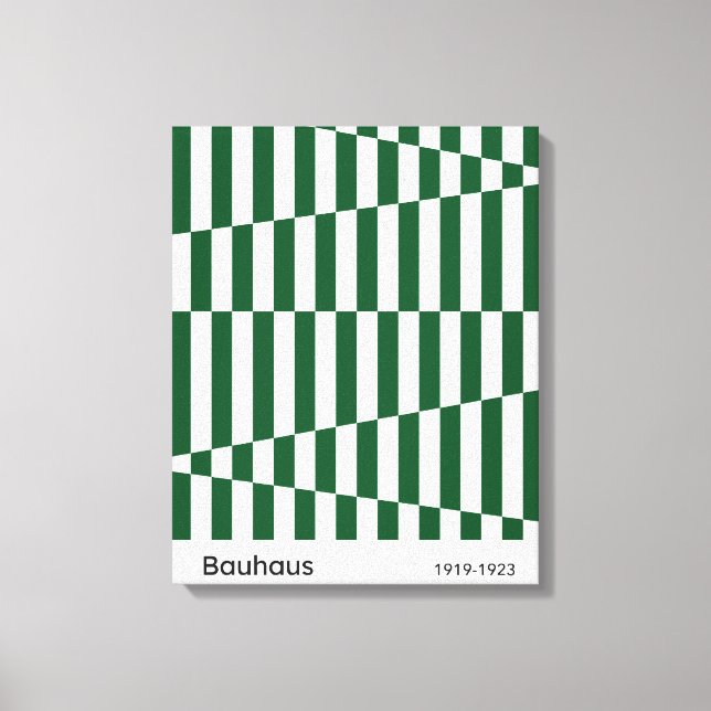 Bauhaus Impression artistique sur toile à rayures  (Recto)
