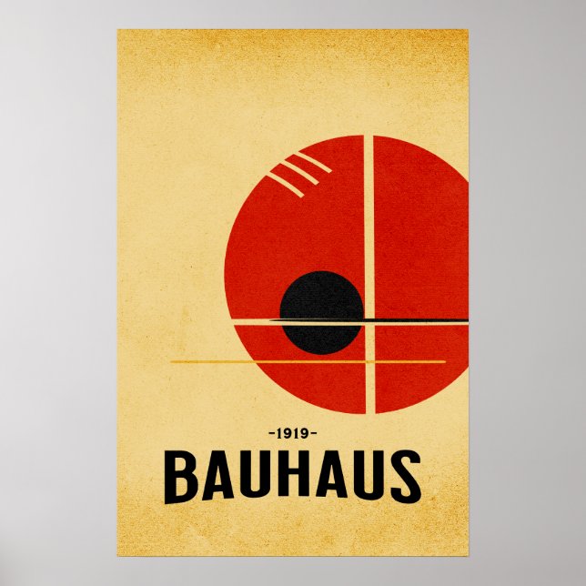 Bauhaus Modern Poster  (Devant)
