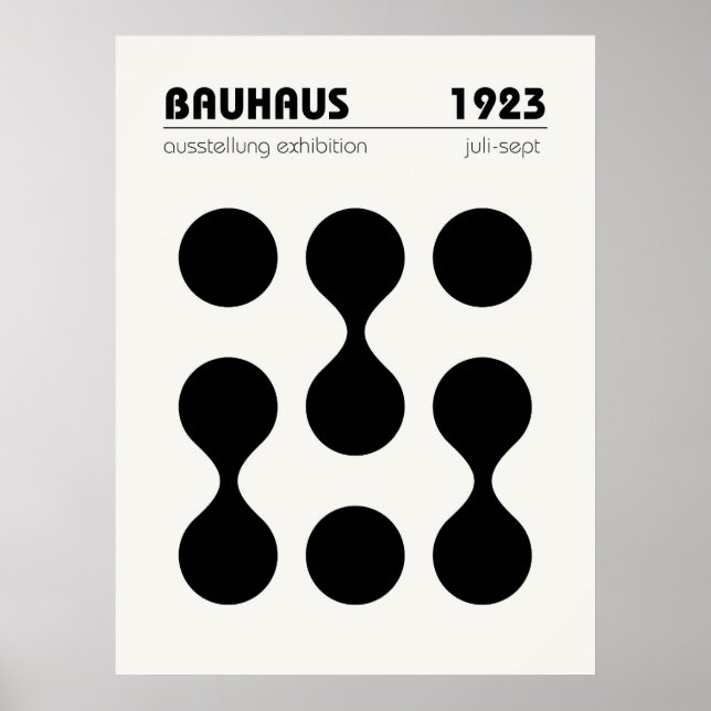 Bauhaus Poster Wall Art (Devant)