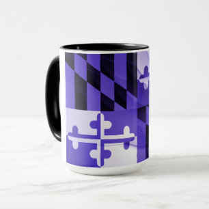 Bautimore Purple Maryland State Flag Coffee Mug