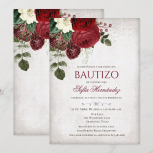 Bautizo Invitacione De bautizo Baptism Invitation