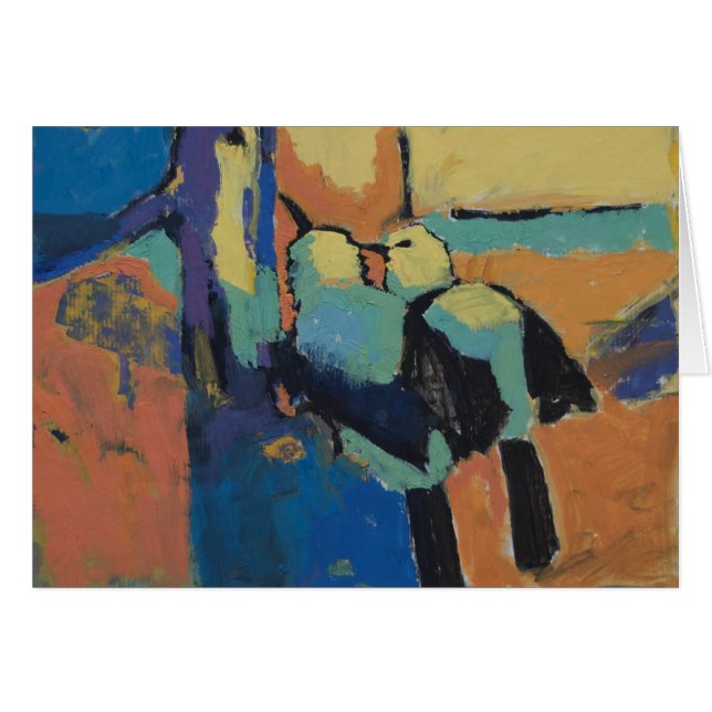 Bavards pies - carte d'art (Devant horizontal)