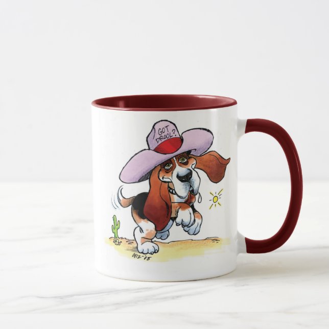 Bave obtenue par basset ? Tasse de sonnerie (Droite)