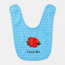 Bébé Poisson rouge avec texte personnalisé