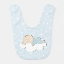 Bébé sur le nuage bébé bib
