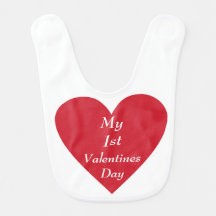 Bébés 1ère Valentines Jour Bib