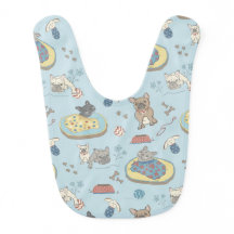 Bib bébé avec/ adorable Frenchies