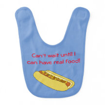 Bavoir de bébé de hot-dog