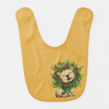 Lion bib bébé