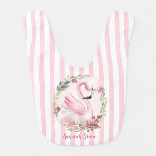 Bavoirs Cygne Rose Pour Bebe Zazzle Fr