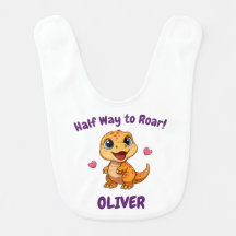 Personalized Halfway to One Dinosaur 6 Month