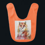 Bavoir Red Fox Watercolor First Birthday Baby Boys Bib<br><div class="desc">Red Fox Watercolor mignonne premier anniversaire Renards baby Boys Bib. Conçu à partir de mes aquarelles originales.</div>