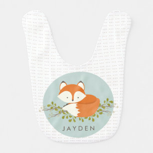 Bavoir Sweet Woodland Fox Baby