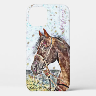 Bay Stallion dans un Bosal iPhone 12 Coque