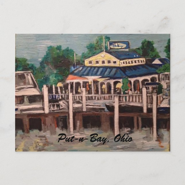 Bayview Avenue, Put-n-Bay, Carte Postale Ohio (Devant)