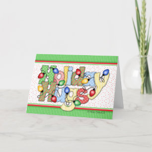 BaZooples "vacances étreint" la carte de Noël