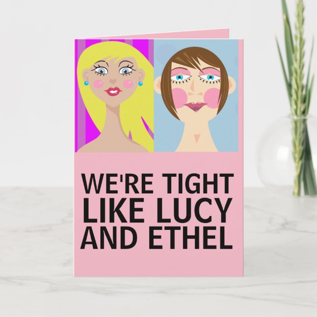 BBF, BEST AMIS FOREVER GREETING CARTES (Devant)