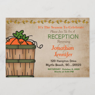 BBQ Automne Réception de mariage Invitation