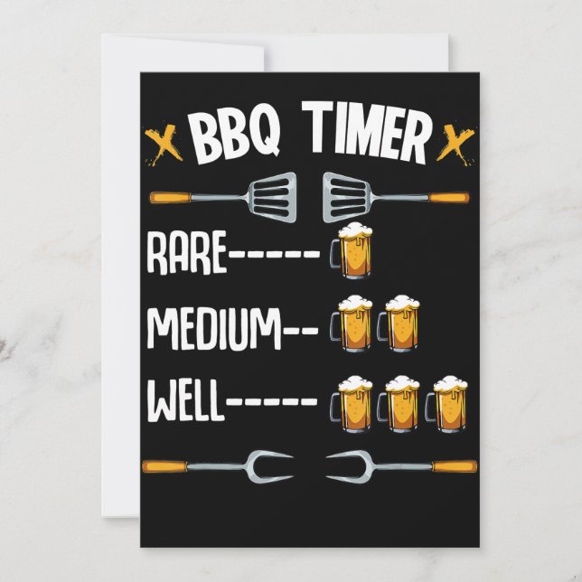BBQ | BBQ Timer Rare Moyen Bien Boisson Bière (Devant)