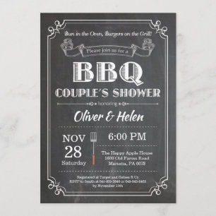 BBQ Couples Showboard Invitation