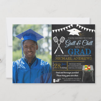BBQ Graduation Invitation