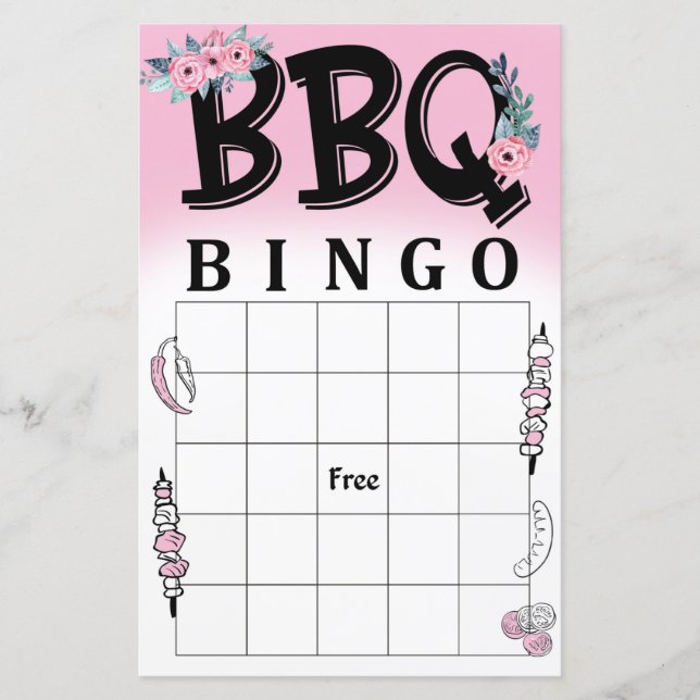BBQ jeu de bingo (Devant)