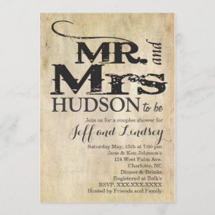 BBQ M. et Mme BBG COUPles invitation à la douche