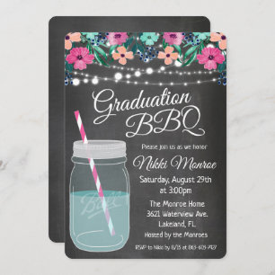 BBQ Mason Jar Invitation