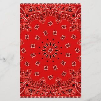BBQ Red Paisley Western