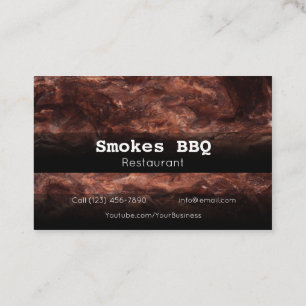 BBQ Restaurant Grill Smoke Company Carte de visite
