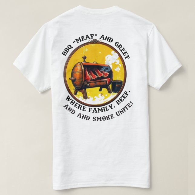 BBQ "Viande" et T-shirt Greet (Design dos)