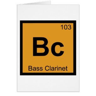 Bc - Musique de clarinette basse Chimie Tableau pé