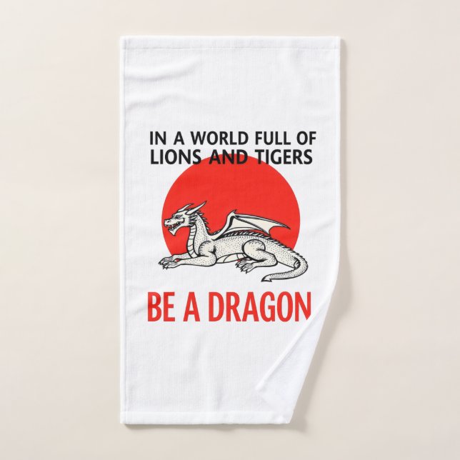 Be a Dragon - Unique design Imaginaire (Serviette à main)