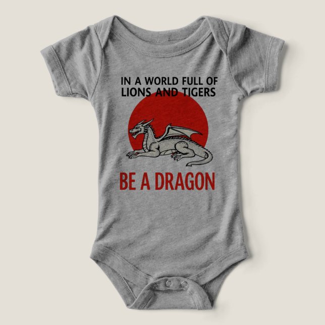 Be a Dragon - Unique design Imaginaire (Design Recto)