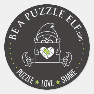 Be A Puzzle Elf – PUZZLE. LOVE. SHARE Sticker