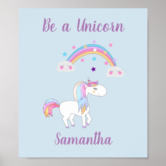 Be a Unicorn Poster (Devant)
