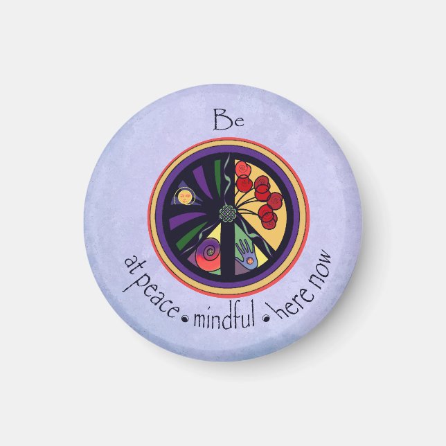 Be at Peace Mandala Magnet (Devant)