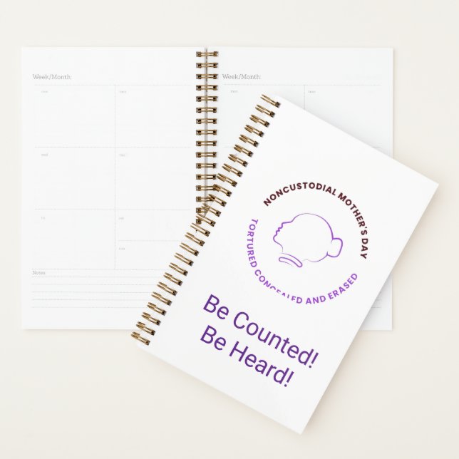 Be Counted! Be Heard! Planner! (Devant avec enveloppe)