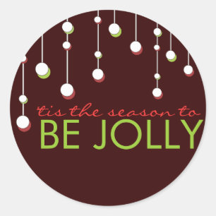 Be Jolly Moderne Décoration Sticker Carré de vacan